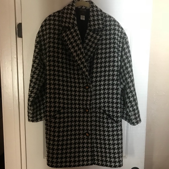 celine houndstooth coat